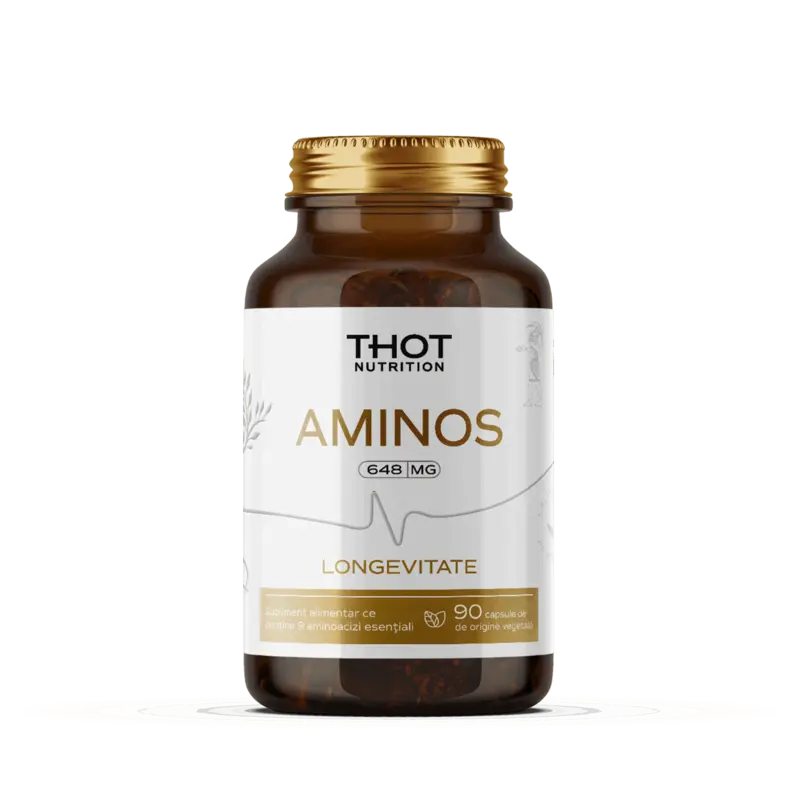 Thot Aminos 90 capsule - aminoacizi esențiali antiaging plant based